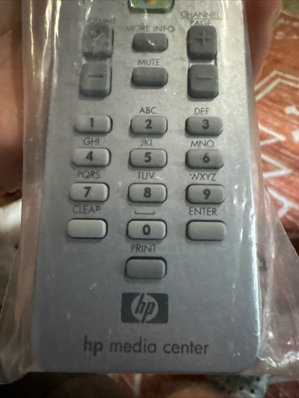 BRAND NEW HP MEDIA CENTER REMOTE CONTROL RC1314401 RC6 OEM GENUINE SILVER